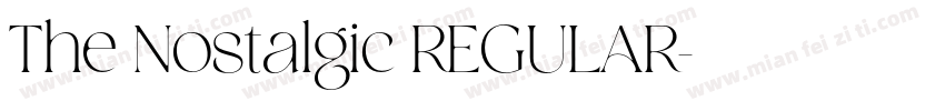 The Nostalgic REGULAR字体转换